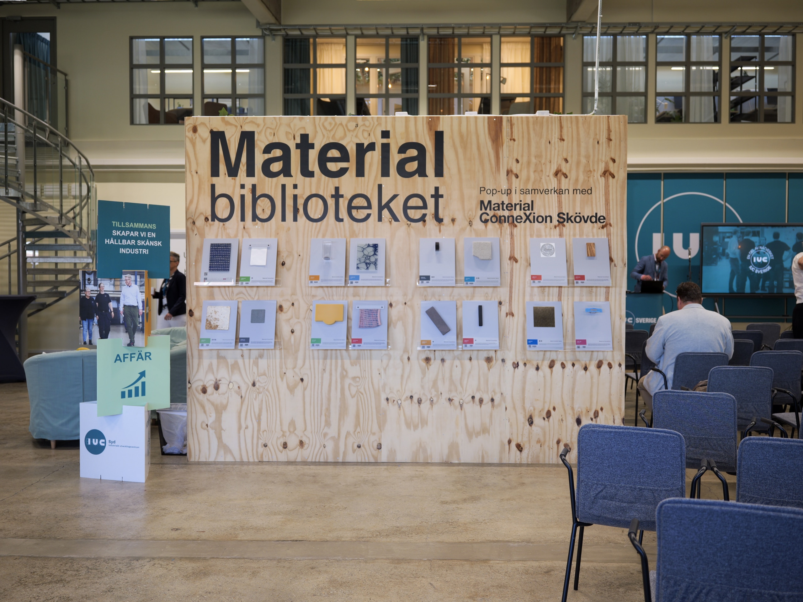 Materialbiblioteket i vårt utvecklingscentrum i Malmö.
