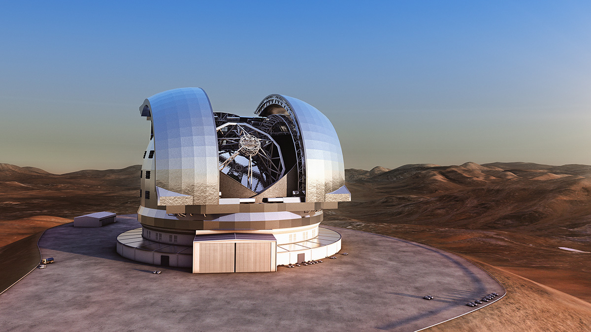 Foto på forskningsanläggningen ESO:s very large telescope (VLT)