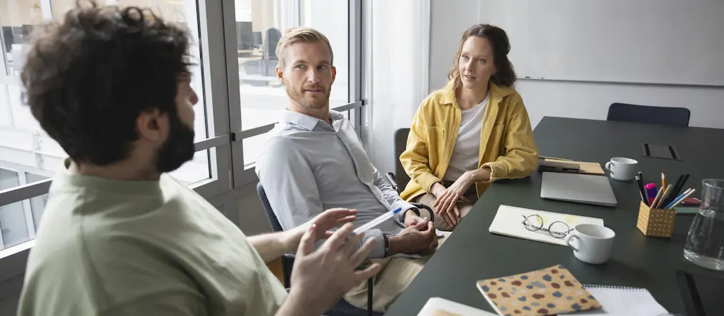 Ledningsgrupp pratar hållbar omställning